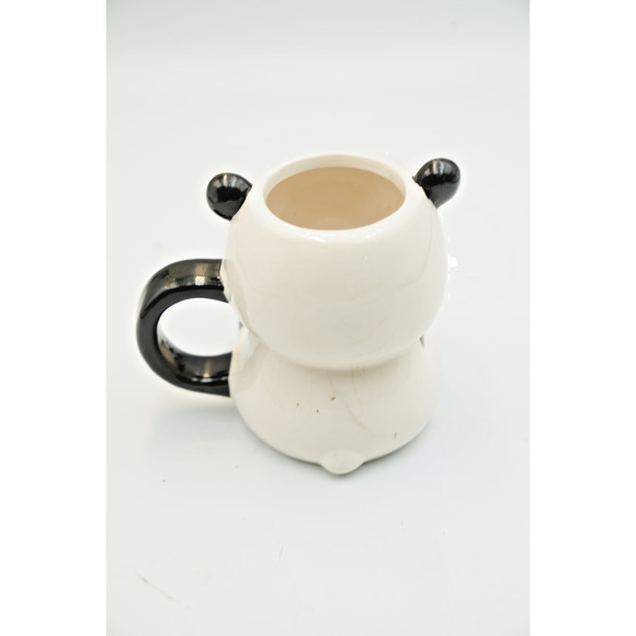 Panda Shaped Ceramic Mug with Handle – 5.25” Tall Cute Animal Design - Picture 3 of 10